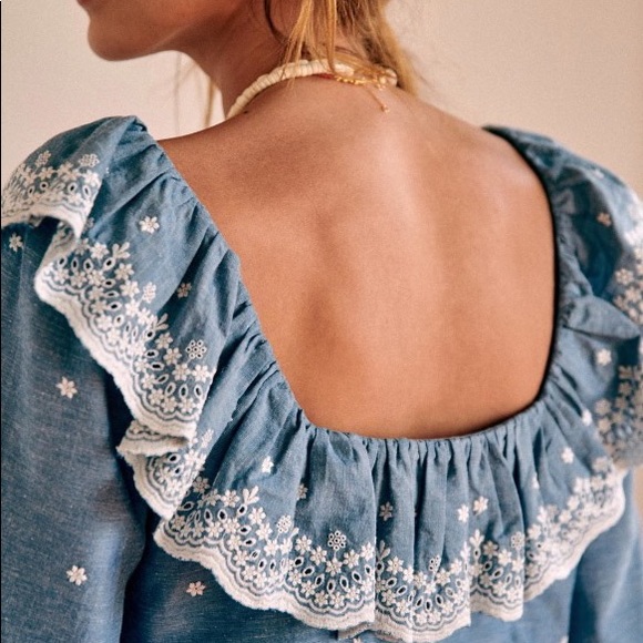 Sezane BLOUSE FRANCESKA, 2, NWT - Picture 3 of 4